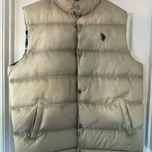 US polo assn. Light Tan Puffer Vest